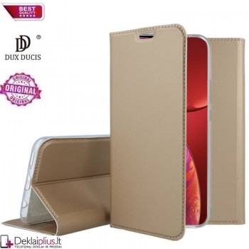 Dux Ducis dirbtinės odos viršelis - auksinės spalvos (telefonui Apple Iphone 13 Mini) Dux Ducis dirbtinės odos viršelis - auksinės spalvos (telefonui Apple Iphone 13 Mini)